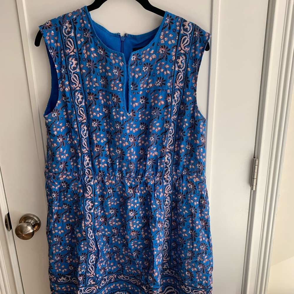 Jcrew silk bandana dress